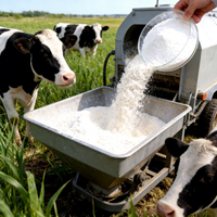 Bétaïne HCl en poudre de qualité alimentaire 96%~98% pour vaches laitières, favorise une croissance et une nutrition saines, réduit le taux de diarrhée