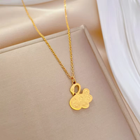 Collier Cœur en Acier Inoxydable Plaqué Or 18K PVD, Fermoir Frontal, Style Punk Hip Hop, Élégant et Minimaliste pour Femme, Idéal Cadeau Bijou