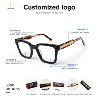 Montures de lunettes optiques féminines de style acétate de qualité rose transparente à la mode ventes directes du fabricant
