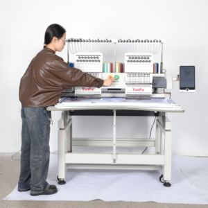 Double Head Automatic <strong>Embroidery</strong> <strong>Machine</strong> 400*500mm with Multi Needles Industrial <strong>Embroidery</strong> <strong>Machine</strong> - Product Image 4