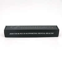 Custom Printed Black Corrugated Mailer Box Matte Aircraft Paper Carton Recyclable Shipping Packaging Box for Pet Accessories