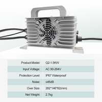 Chargeur de batterie marin 1500W, étanche IP67, chargeur intelligent pour bateau, yacht, batterie LiFePO4, OEM ODM CAN Bus