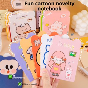 Bloc-notes de poche créatif et mignon, multicolore, en forme d'animal de dessin animé, cadeau, papeterie pour étudiants, carnet amusant en forme de dessin animé - Product Image 1