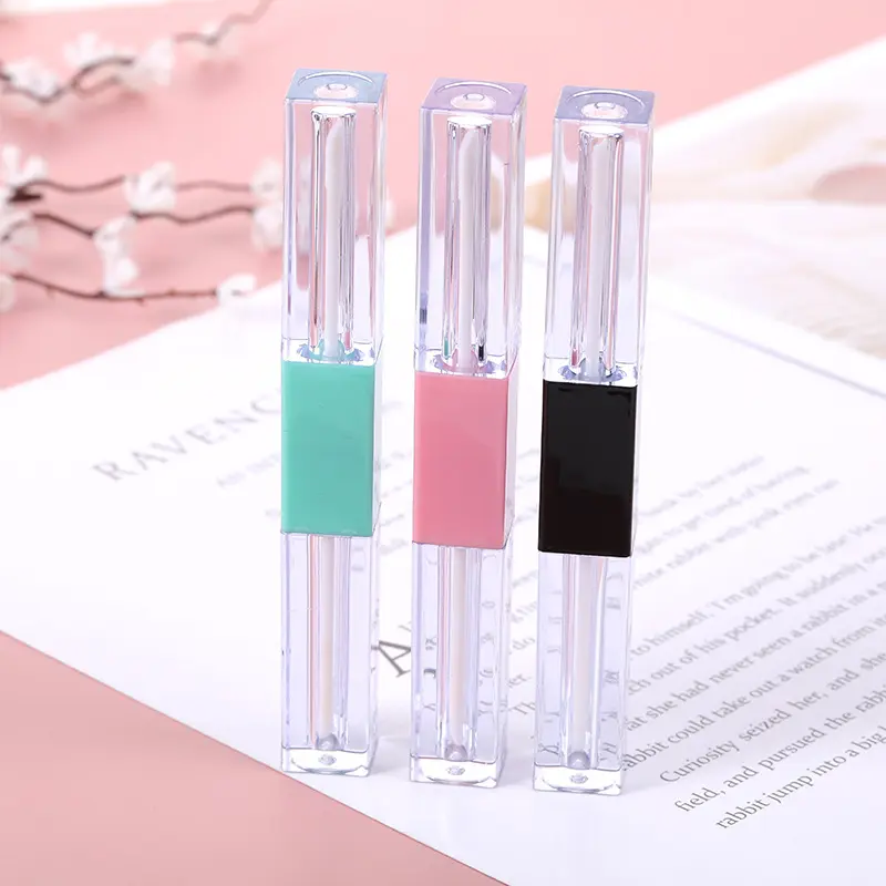 4ml cosmetico personalizzato doppio lato rossetto applicatore tubo lucidalabbra tubi Lipgloss