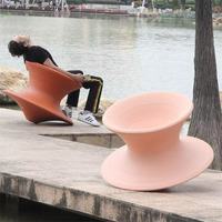 Fauteuil Gyroscopique Moderne à 360 Degrés pour Enfants, Chaise Longue Rotative de Loisirs pour la Maison, le Salon, l'Extérieur et les Centres Commerciaux