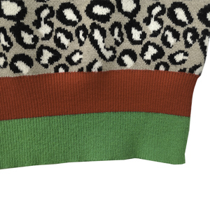 Mode Léopard <span class=keywords><strong>Camel</strong></span> Tricots à Simple Boutonnage Cachemire Pulls Lâche Cardigan Pour Les Femmes - Product Image 4
