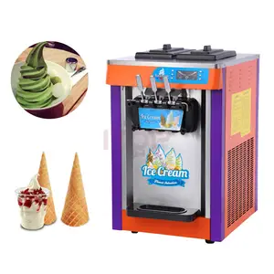 20-25L/H helado fabricante comercial máquina de helado suave italiano máquina de helados