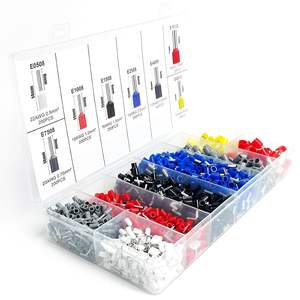 Terminales de Conexión Rápida HSC8 6-4A Tipo Tubo, 1250 Piezas, Terminales de Compresión en Frío para Cableado Eléctrico - Product Image 2