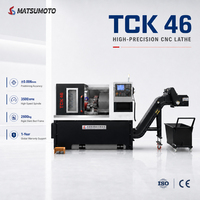Tour CNC à banc incliné horizontal Matsumoto TCK46 avec broche de 3000 tr/min pour le tournage de pièces métalliques de haute précision à grande vitesse