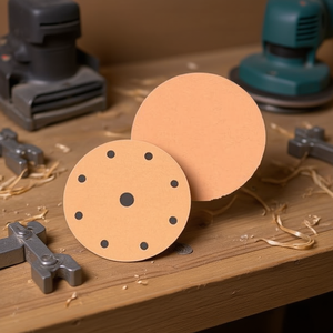 Disque de ponçage Velcro Ttake 8+1 trous, grain 100, corindon abrasif pour le ponçage du bois et du métal - Product Image 3
