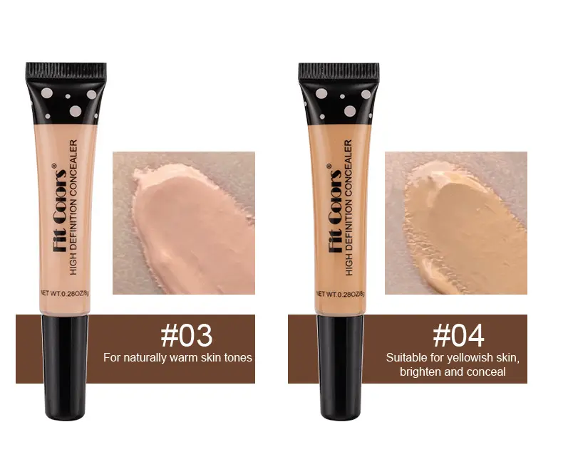 8 Colors Custom LOGO OEM Long Lasting High Definition Concealer Face Makeup Private Label Concealer