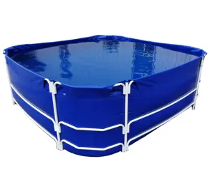 Flexible and foldable water tank tarpaulin fish tanks outdoor farming the largest plastic ponds for raising fish