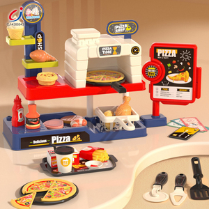 Juego de Pizza de Plástico Chengji, Juguete de Comida Simulada, Juego de Cocina con Iluminación, Accesorios de Juego para Niños - Product Image 2