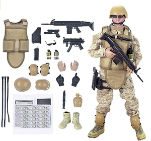 De plástico realista 12 ''militar soldados de las Fuerzas Especiales del Ejército de acción figuras de juego Digital - Product Image 1
