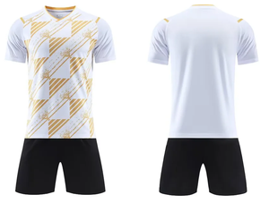 Maillot de football rayé noir et blanc pour homme, manches courtes, anti-transpiration, uniforme d'équipe, tenue de sport, coupe classique - Product Image 6