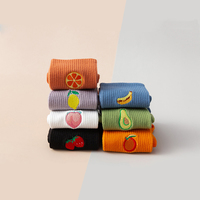 Chaussettes de Pilates en coton personnalisées avec logo brodé jacquard antidérapant