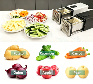 Coupe-frites électrique commercial, machine à découper en <span class=keywords><strong>julienne</strong></span>, trancheuse multifonctionnelle en acier inoxydable pour légumes et fruits - Product Image 4