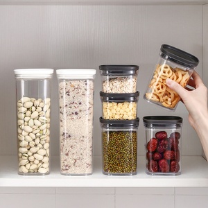 High Quality Transparent Storage Bottles Jars Wholesale Water-Proof and Foldable for Food Storage in Fridge or Kitchen - Product Image 1