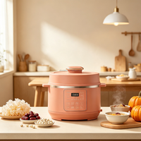 Mini Olla a Presión Eléctrica de 4L con Recipiente Interior Antiadherente, 7 en 1, Programable, Electrodoméstico de Cocina