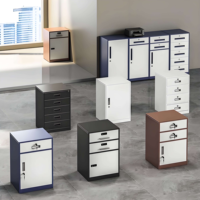 Nouveau petit meuble de bureau en acier 2025 avec tiroirs verrouillables et une porte, idéal pour la maison, l'école, l'entrepôt ou la chambre à coucher