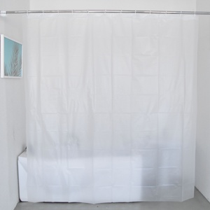 Elegant Jacquard Weave Double Waterproof Double Swag Valance <strong>Shower</strong> <strong>Curtain</strong> With <strong>Peva</strong> Liner - Product Image 2