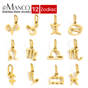Dijes de Acero Inoxidable con Signos del Zodiaco y Constelaciones, Joyería de Moda EManco, para Hacer Pulseras y Collares - Product Image 5