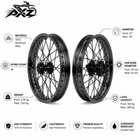 Ensemble de roues Surron Ultra Bee 21 18 pouces, moyeux en aluminium CNC dorés, jantes en alliage pour moto électrique, E-Moto, ensemble de roues de performance