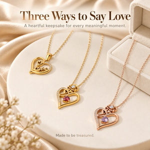 Collar Clásico de Corazón de Cristal, Chapado en Oro de 18K, Acero Inoxidable, Amuleto de Amor para Uso Diario, Sin Deslustre, Precio de Fábrica OEM - Product Image 4