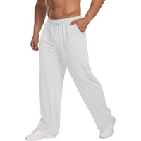 Pantalon droit uni pour homme – Style sport et décontracté, polyvalent et tendance – Vêtement de sport pour homme