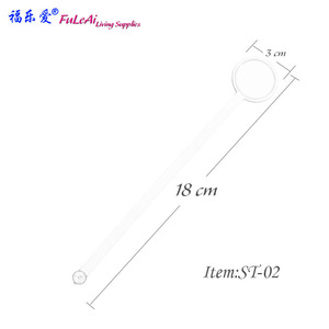 Cocktail Stirrers Plastic 180mm Disposable With Logo Printing For Drink Mixing - Product Image 2