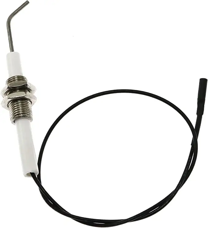 Electrodo de encendido de cerámica Universal, cable de ignición y montaje de electrodos de cerámica, quemador de Gas, bujía de cerámica