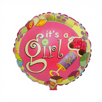 Ballons en Mylar à l'hélium pour fête d'anniversaire et de Noël, 18 pouces, ronds, décorations personnalisées en couleur, fournitures