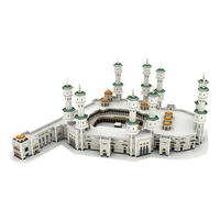 Architecture Mondialement Célèbre Grande Mosquée de La Mecque Masjid Al-Haram Puzzle en Papier 3D 50 Pièces Décoration Intérieure Modèle à Assembler Soi-même Jouet 5 7