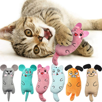 Nouveaux jouets en peluche à la catnip pour animaux de compagnie, jouets interactifs chat et souris, jouet interactif chat-souris