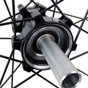 Paire de roues de vélo de <span class=keywords><strong>route</strong></span> 700C Gravel 24H jante droite 30mm profondeur frein à disque 6 cliquets corps de moyeu HG XD MS conducteur 8-12s QR à travers l'axe alliage - Product Image 3