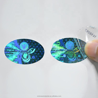 Impression client autocollant holographique cercle sceau de sécurité autocollant hologramme 3D personnalisé pour étiquette de sécurité