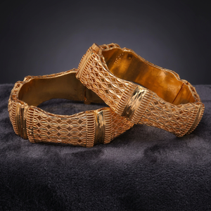 Custom Gold Kada <b>Bangles</b>, Dye Gold Plated Kada <b>Bangles</b>, Fashion <b>Bangles</b> Jewelry, <b>Copper</b> & Brass, Gold Filled Jewelry Oro Joyeria - Product Image 3