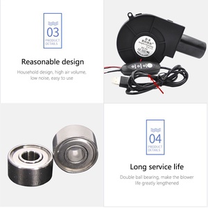 พัดลมเป่าลมสำหรับทำอาหาร ใช้กับน้ำมัน แบบพกพา รุ่น 9733 พร้อมระบบควบคุมความเร็ว สำหรับงานปิ้งย่างกลางแจ้ง ความเร็ว 5500 รอบต่อนาที - Product Image 5