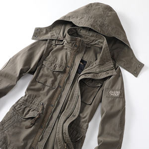 Sweat à capuche zippé pour homme, grande taille, sportif, mode, hiver, en coton 100%, chauffant, respirant, coupe-vent, camouflage - Product Image 6