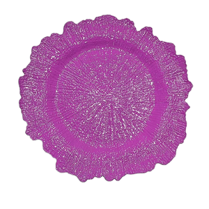 2025新款批发高品质13英寸可重复使用的塑料充电板，用于婚礼派对餐桌装饰 - Product Image 4