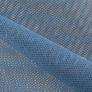 Tissu en maille de polyester non extensible, tissu en maille nid d'abeille, tissu en maille hexagonale, tricoté en chaîne pour sacs à linge et rideaux - Product Image 1