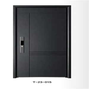 Porta d'Ingresso Moderna in Acciaio di Fabbrica Cinese, Design Semplice, Porta di Sicurezza per Esterni per Casa e Entrata - Product Image 3