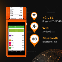 PDA Terminal portable Android 5.5 Pos de 12.0 pouces avec imprimante thermique 4G/wifi/58mm intégrée