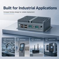 Computadora Industrial Resistente Sin Ventilador con Intel Celeron J6412 N100 Core I3 4005U, Doble LAN, 4G, WiFi, HD, VGA, 2COM, MSATA, SATA