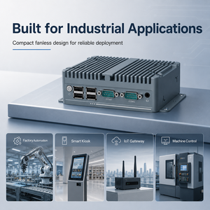 Komputer Industri Tangguh Tanpa Kipas dengan Prosesor Intel Celeron J6412 N100 Core I3 4005U, Dual LAN, 4G WiFi, HD VGA, 2COM, MSATA, SATA - Product Image 5
