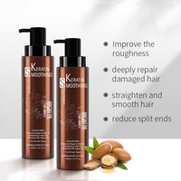 Vente en gros Crème lissante à la kératine brésilienne bio Huile d'argan naturelle Traitement lissant des cheveux au Botox