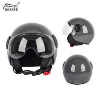 Casques de moto unisexes 3/4 demi-visage pour adultes, casque de moto ouvert en ABS, casques de conduite pour le cyclisme, Casco