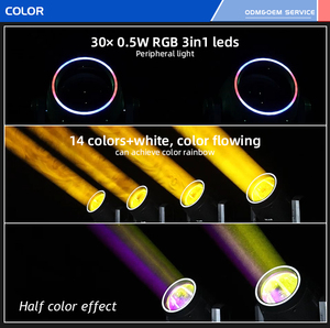 4 Peças com Estojo de Transporte, Luz de Feixe de 295W com 18 Prismas, Controle DMX512, Efeitos de Luz para Palco de Clube Noturno - Product Image 5