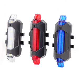 Feux arrière de vélo rechargeables USB bon marché et abordables feux d'avertissement de sécurité pour la conduite de nuit pour les coureurs - Product Image 1