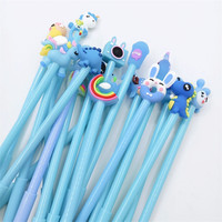 2024 vente en gros vente chaude dessin animé forme stylo à encre Gel logo personnalisé mignon nouveauté Kawaii nouveaux stylos livraison aléatoire